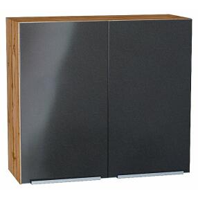 Шкаф верхний с 2-мя дверцами Фьюжн Anthracite Дуб Вотан 716*800*320