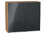 Шкаф верхний с 2-мя дверцами Фьюжн Anthracite Дуб Вотан 716*800*320