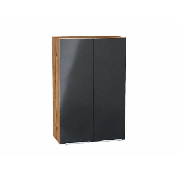 Шкаф верхний с 2-мя дверцами Фьюжн Anthracite Дуб Вотан 920*600*320