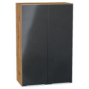 Шкаф верхний с 2-мя дверцами Фьюжн Anthracite Дуб Вотан 920*600*320