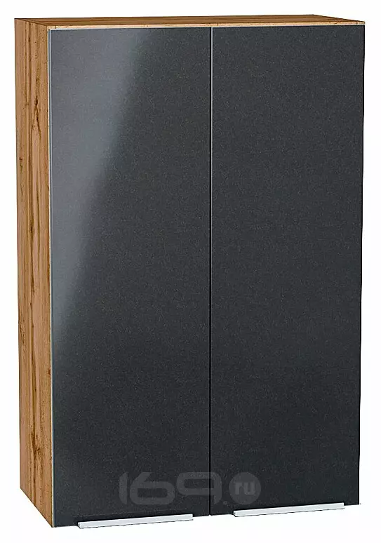 Шкаф верхний с 2-мя дверцами Фьюжн Anthracite Дуб Вотан 920*600*320