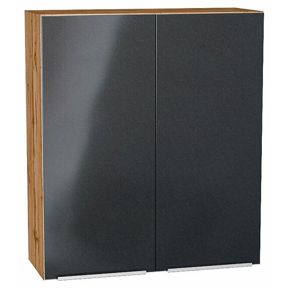 Шкаф верхний с 2-мя дверцами Фьюжн Anthracite Дуб Вотан 920*800*320