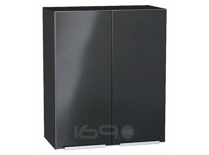 Шкаф верхний с 2-мя дверцами Фьюжн Anthracite Graphite 716*600*320