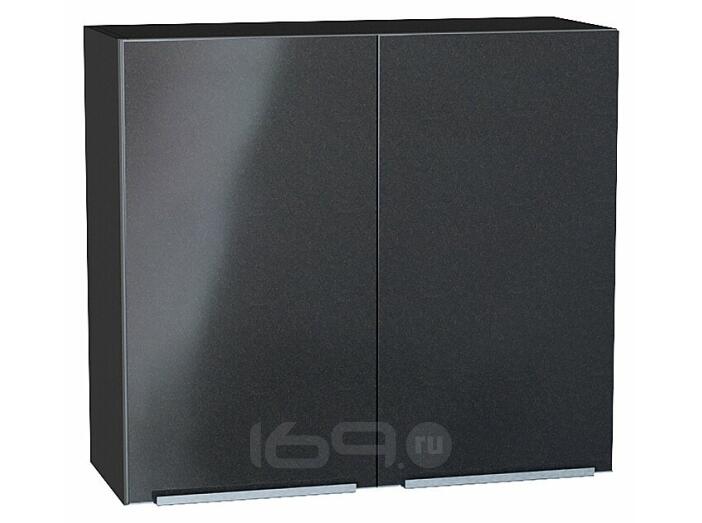 Шкаф верхний с 2-мя дверцами Фьюжн Anthracite Graphite 716*800*320