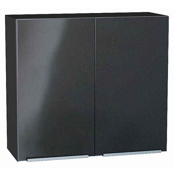 Шкаф верхний с 2-мя дверцами Фьюжн Anthracite Graphite 716*800*320