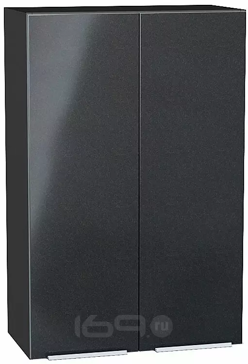 Шкаф верхний с 2-мя дверцами Фьюжн Anthracite Graphite 920*600*320