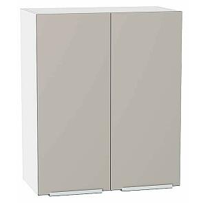 Шкаф верхний с 2-мя дверцами Фьюжн Clay Silk/Белый 716*600*320