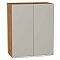 Шкаф верхний с 2-мя дверцами Фьюжн Clay Silk/Дуб Вотан 716*600*320