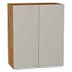 Шкаф верхний с 2-мя дверцами Фьюжн Clay Silk/Дуб Вотан 716*600*320