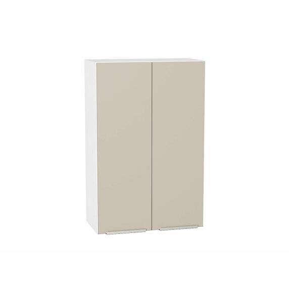 Шкаф верхний с 2-мя дверцами Фьюжн Cream Silk/Белый 920*600*320