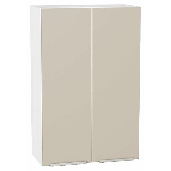Шкаф верхний с 2-мя дверцами Фьюжн Cream Silk/Белый 920*600*320