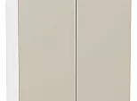 Шкаф верхний с 2-мя дверцами Фьюжн Cream Silk/Белый 920*600*320