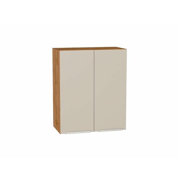 Шкаф верхний с 2-мя дверцами Фьюжн Cream Silk/Дуб Вотан 716*600*320