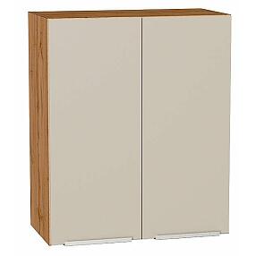 Шкаф верхний с 2-мя дверцами Фьюжн Cream Silk/Дуб Вотан 716*600*320