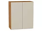 Шкаф верхний с 2-мя дверцами Фьюжн Cream Silk/Дуб Вотан 716*600*320