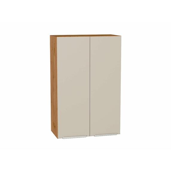 Шкаф верхний с 2-мя дверцами Фьюжн Cream Silk/Дуб Вотан 920*600*320