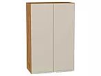 Шкаф верхний с 2-мя дверцами Фьюжн Cream Silk/Дуб Вотан 920*600*320