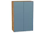 Шкаф верхний с 2-мя дверцами Фьюжн Silky Blue Дуб Вотан 920*600*320