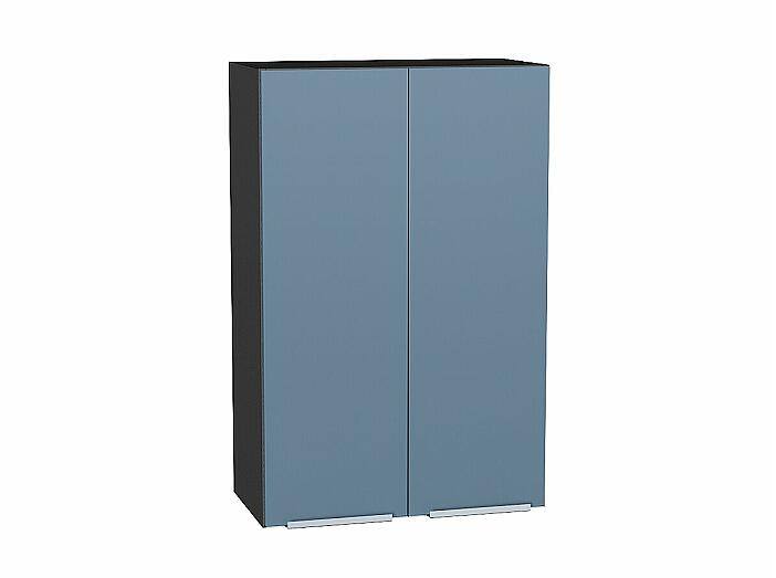 Шкаф верхний с 2-мя дверцами Фьюжн Silky Blue Graphite 920*600*320