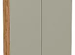 Шкаф верхний с 2-мя дверцами Фьюжн Silky Grey Дуб Вотан 716*600*320
