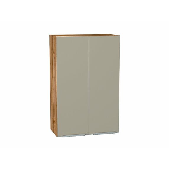 Шкаф верхний с 2-мя дверцами Фьюжн Silky Grey Дуб Вотан 920*600*320