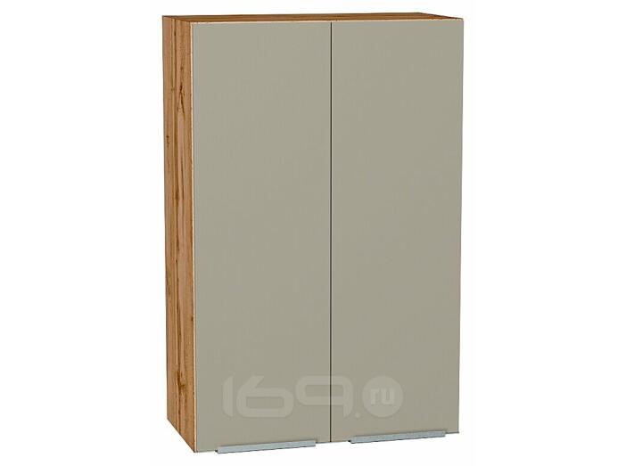 Шкаф верхний с 2-мя дверцами Фьюжн Silky Grey Дуб Вотан 920*600*320