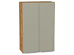 Шкаф верхний с 2-мя дверцами Фьюжн Silky Grey Дуб Вотан 920*600*320
