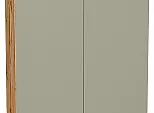 Шкаф верхний с 2-мя дверцами Фьюжн Silky Grey Дуб Вотан 920*800*320
