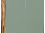 Шкаф верхний с 2-мя дверцами Фьюжн Silky Mint Дуб Вотан 716*600*320