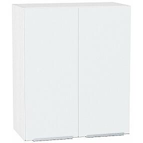 Шкаф верхний с 2-мя дверцами Фьюжн Silky White Белый 716*600*320