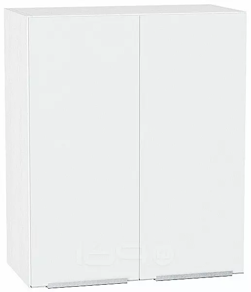 Шкаф верхний с 2-мя дверцами Фьюжн Silky White Белый 716*600*320