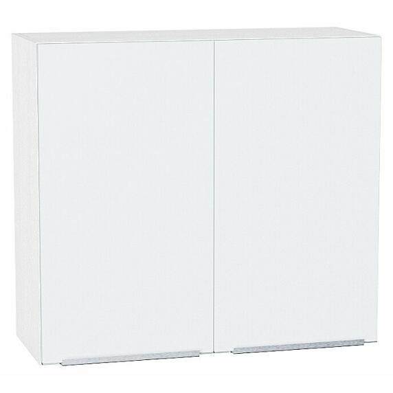 Шкаф верхний с 2-мя дверцами Фьюжн Silky White Белый 716*800*320