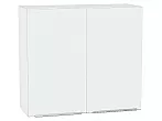 Шкаф верхний с 2-мя дверцами Фьюжн Silky White Белый 716*800*320