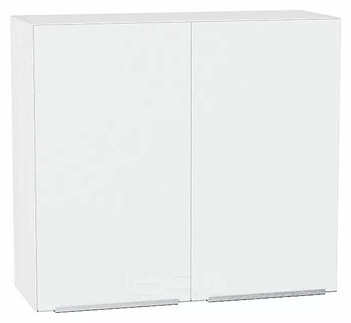 Шкаф верхний с 2-мя дверцами Фьюжн Silky White Белый 716*800*320