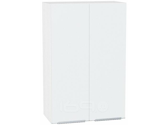 Шкаф верхний с 2-мя дверцами Фьюжн Silky White Белый 920*600*320