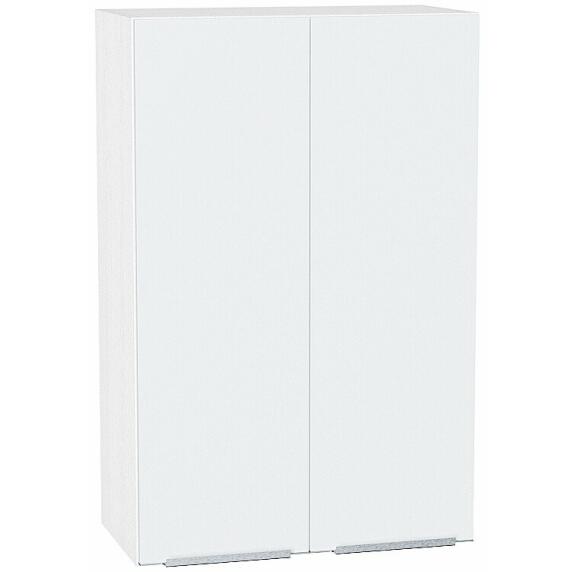 Шкаф верхний с 2-мя дверцами Фьюжн Silky White Белый 920*600*320