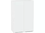 Шкаф верхний с 2-мя дверцами Фьюжн Silky White Белый 920*600*320