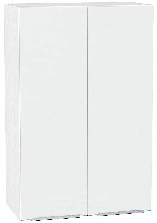 Шкаф верхний с 2-мя дверцами Фьюжн Silky White Белый 920*600*320