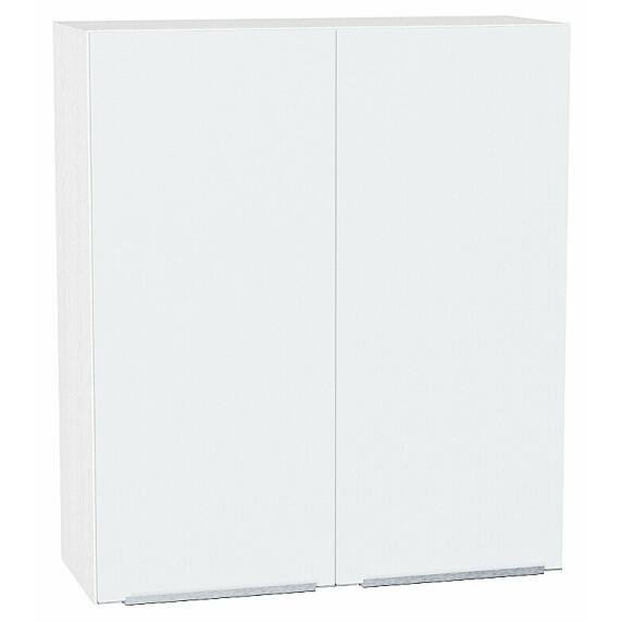 Шкаф верхний с 2-мя дверцами Фьюжн Silky White Белый 920*800*320