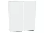 Шкаф верхний с 2-мя дверцами Фьюжн Silky White Белый 920*800*320