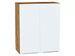 Шкаф верхний с 2-мя дверцами Фьюжн Silky White Дуб Вотан 716*600*320