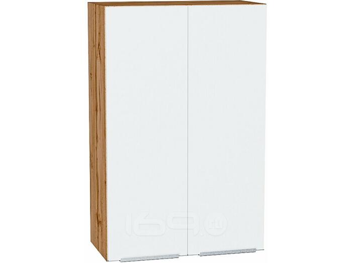 Шкаф верхний с 2-мя дверцами Фьюжн Silky White Дуб Вотан 920*600*320