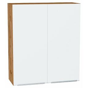 Шкаф верхний с 2-мя дверцами Фьюжн Silky White Дуб Вотан 920*800*320