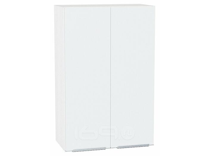 Шкаф верхний с 2-мя дверцами Фьюжн В 609 Silky White-Белый