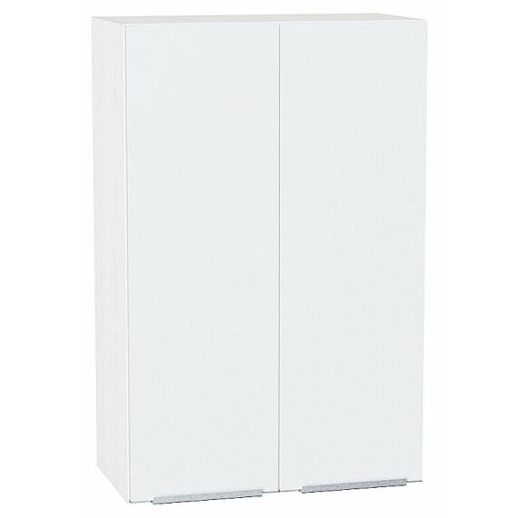 Шкаф верхний с 2-мя дверцами Фьюжн В 609 Silky White-Белый
