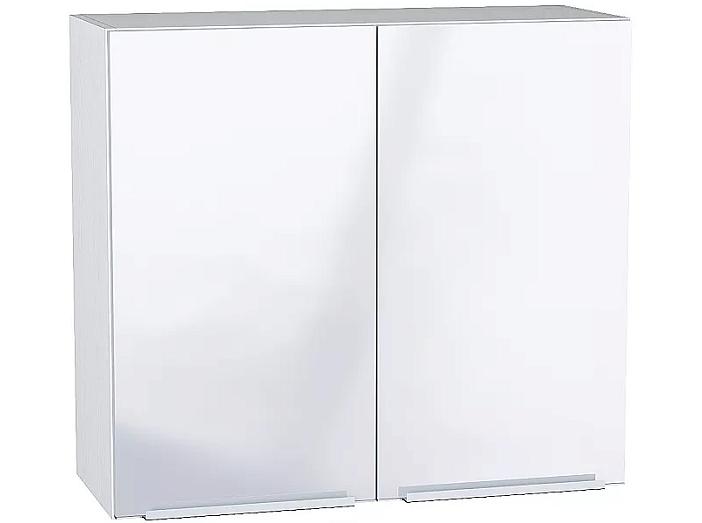 Шкаф верхний с 2-мя дверцами Фьюжн В 800 Angel-Белый