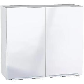 Шкаф верхний с 2-мя дверцами Фьюжн В 800 Angel-Белый