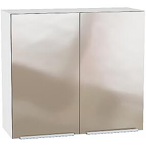 Шкаф верхний с 2-мя дверцами Фьюжн В 800 Gallant-Белый