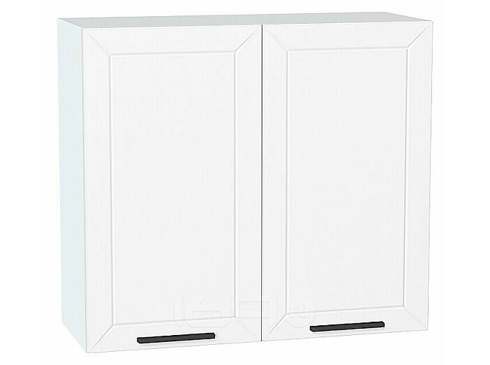 Шкаф верхний с 2-мя дверцами Глетчер Айленд Силк/Белый 716*800*318