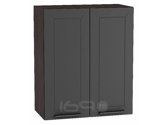 Шкаф верхний с 2-мя дверцами Глетчер Маренго Силк Graphite 716*600*318